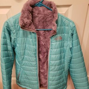Girls Northface Reversible jacket